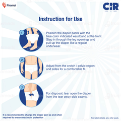 Cir Xl 100-150cm Unisex Adult Diaper Pants 10 Cir Xl 100-150cm Unisex Adult Diaper Pants 10