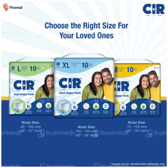 Cir Xl 100-150cm Unisex Adult Diaper Pants 10