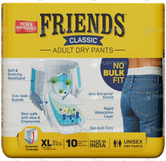 Friends Classic New & Improved Extra Large Adult Dry Pants 10