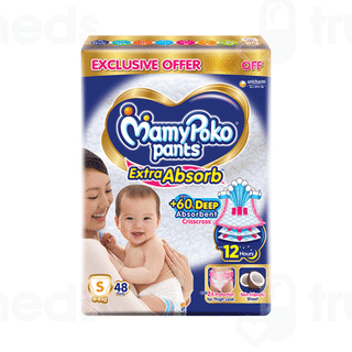 Mamypoko Extra Absorb S 4-8kg Diaper Pants 48