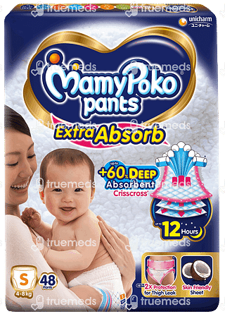 Mamypoko Extra Absorb Small 4 To 8kg Diaper Pants 48