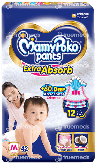 Mamypoko Extra Absorb Medium 7 To 12kg Diaper Pants 42