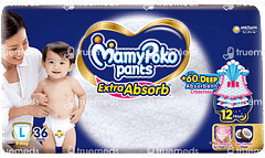 Mamypoko Extra Absorb Large 9 To 14kg Diaper Pants 36