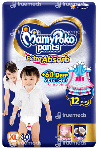 Mamypoko Extra Absorb Xl 12 To 17kg Diaper Pants 30