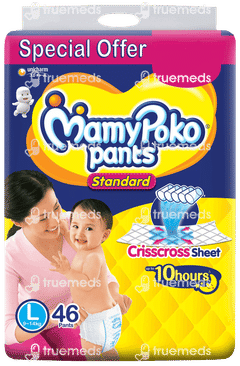 Mamypoko Standard L 9-14kg Diaper Pants 46 Mamypoko Standard L 9-14kg Diaper Pants 46