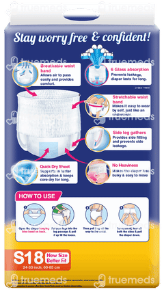 Lifree Extra Absorb S 60-85cm Adult Diaper Super Pants 18