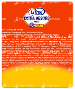 Lifree Extra Absorb S 60-85cm Adult Diaper Pants 10