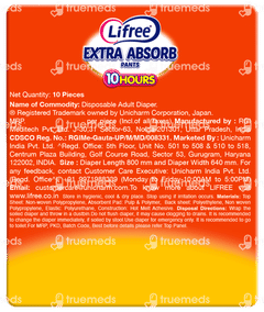 Lifree Extra Absorb M 75-105cm Adult Diaper Pants 10