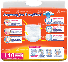 Lifree Extra Absorb L 90-125cm Adult Diaper Pants 10