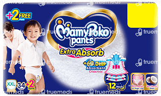 Mamypoko Pants Extra Absorb Xxl 15 To 25kg Diaper Pants 34+2 Pants Free