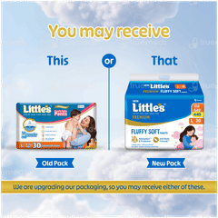 Littles Comfy Baby Large 9 To 14kg Cottonsoft Diaper Pants 30