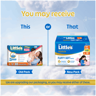 Littles Comfy Baby Large 9 To 14kg Cottonsoft Diaper Pants 30