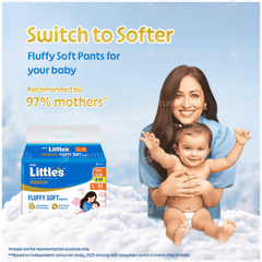 Littles Comfy Baby Large 9 To 14kg Cottonsoft Diaper Pants 30
