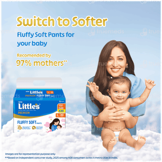 Littles Comfy Baby Large 9 To 14kg Cottonsoft Diaper Pants 30