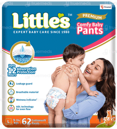 Little's Premium Comfy Baby L 9-14Kgs Cottonsoft Pants 62