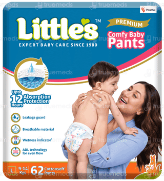 Little's Premium Comfy Baby L 9-14kgs Cottonsoft Pants 62