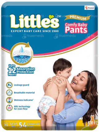 Little's Premium Comfy Baby Xl 12-17kgs Cottonsoft Pants 54