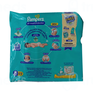 Pampers All Round Protection Anti Rash Blanket Lotion With Aloe Medium 7 To 12kg Pants 22