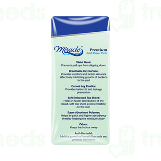 Miracle Premium Large Adult Diaper Pants 10
