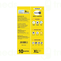 Kare In Overnight Xl Adult Diaper 10