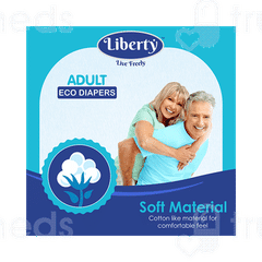 Liberty Medium Adult Eco Diaper 10 Liberty Medium Adult Eco Diaper 10