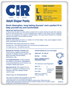 Cir M 75-100cm Unisex Adult Diaper Pants 10