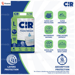 Cir Premium L 60x90cm Underpads 10