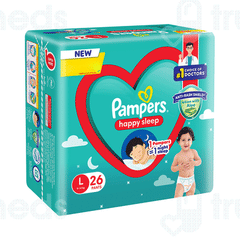 Pampers Happy Skin Anti Rash Lotion With Aloe Vera Large 9 To 14Kg Pants 26