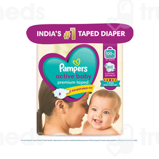 Pampers Active Baby Premium Taped Xl 12+kg Diapers 56
