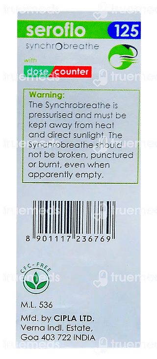 Seroflo Synchrobreathe 25/125 MCG Inhalar 120 Mdi