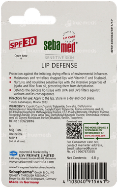 Sebamed Spf 30 Lip Defense 4.8Gm
