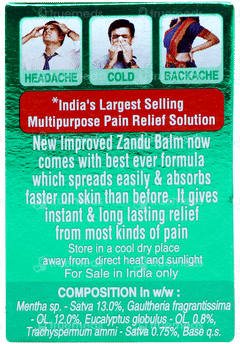 Zandu New Improved Balm 8Ml