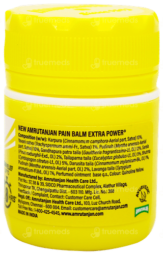 Amrutanjan New Extra Power Pain Balm 8ml