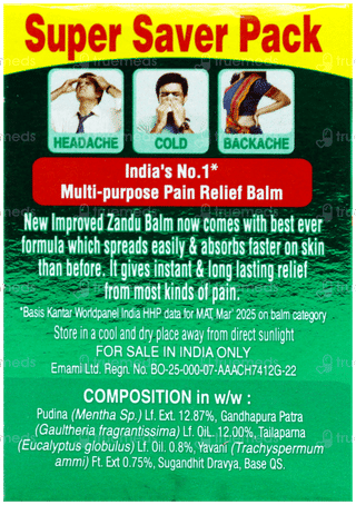 Zandu Balm 25Ml