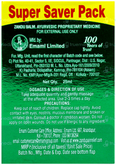 Zandu Balm 25Ml