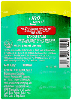 Zandu Balm 100ml Zandu Balm 100ml
