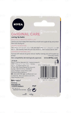 Nivea Original Care Lip Balm 4.8gm