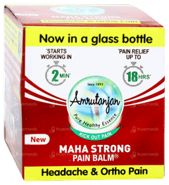 Amrutanjan Maha Strong Pain Balm 8ml