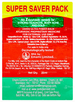 Zandu Ultra Power Balm 25ml Zandu Ultra Power Balm 25ml
