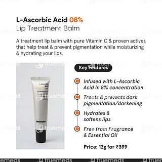 Minimalist L Ascorbic Acid 8 % Lip Balm 12 GM