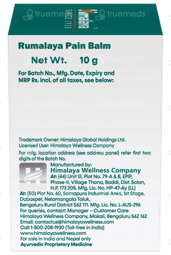 Himalaya Rumalaya Strong Pain Balm 10Gm
