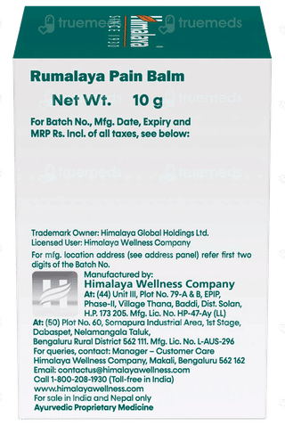 Himalaya Rumalaya Strong Pain Balm 10Gm