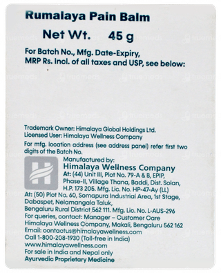 Himalaya Rumalaya Strong With Mint Pain Balm 45gm