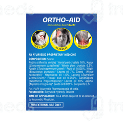 Ortho Aid Natural Pain Relief Balm 10 ML Ortho Aid Natural Pain Relief Balm 10 ML