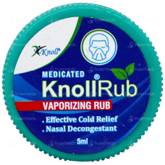 Knollrub Vaporizing Rub 5Ml Knollrub Vaporizing Rub 5Ml