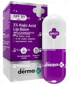 The Derma Co 1% Kojic Acid Spf 30 Pa++ Lip Balm 4gm