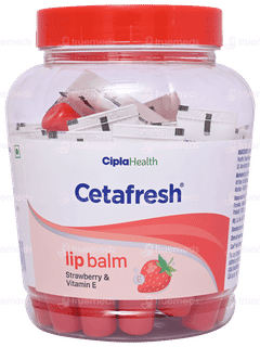 Cetafresh Strawberry And Vitamin E Lip Balm 10gm