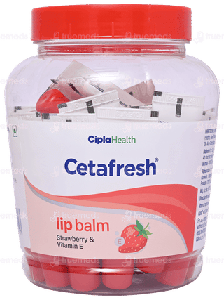 Cetafresh Strawberry And Vitamin E Lip Balm 10gm