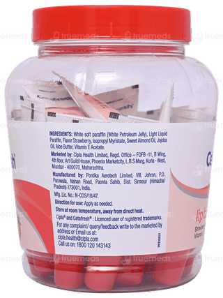 Cetafresh Strawberry And Vitamin E Lip Balm 10gm