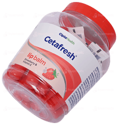 Cetafresh Strawberry And Vitamin E Lip Balm 10gm